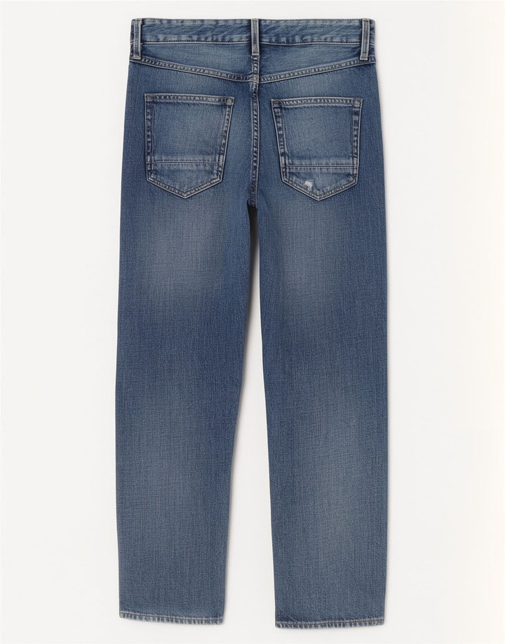 G-Star Γυναικείο Distressed Straight Jeans W24 L30 Blue Cotton
