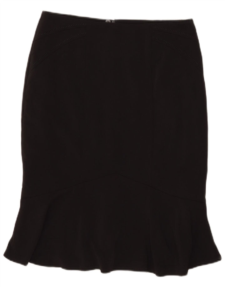 Marks & Spencer Γυναικεία Τρομπέτα Φούστα UK 10 Small W29 Μαύρο Πολυεστέρας