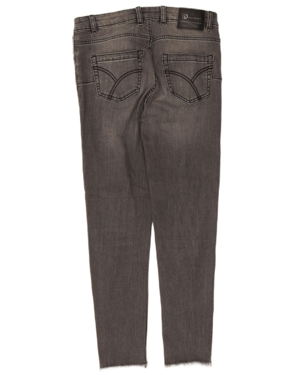 Dack's Crop Skinny Jeans IT 46 Large W30 L25 Γκρι βαμβακερό