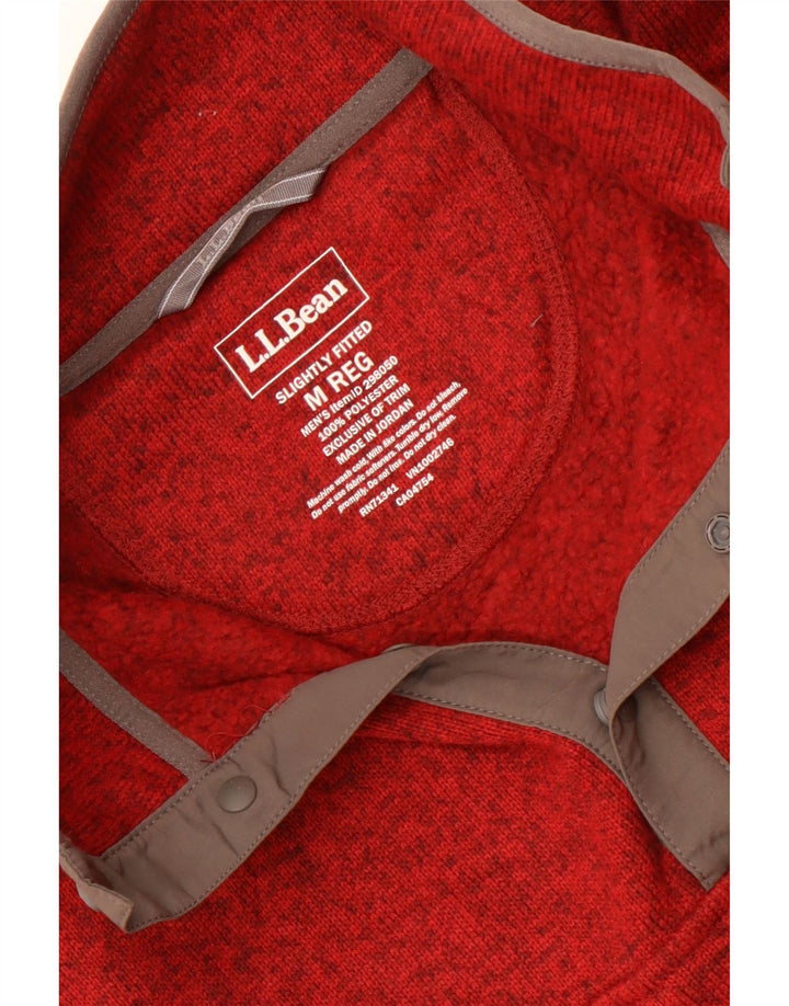 Ανδρικό φούτερ με λαιμόκοψη με κουμπιά L.L.Bean, μεσαίο καφέ πολυεστέρας