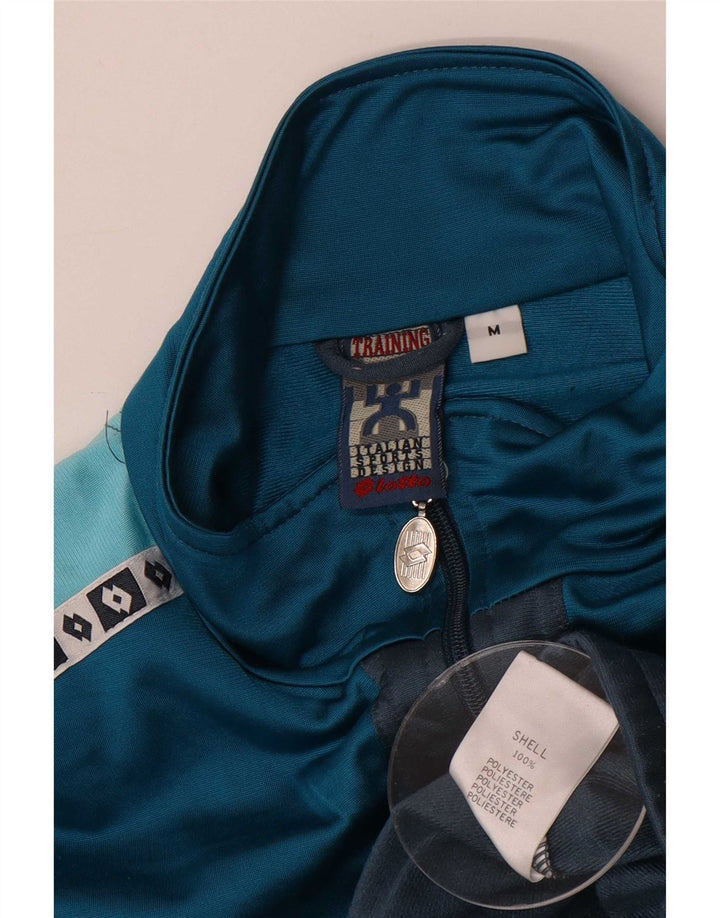 Ανδρική φόρμα γραφικών Lotto Top Jacket μεσαίου μπλε χρώματος πολυεστέρας