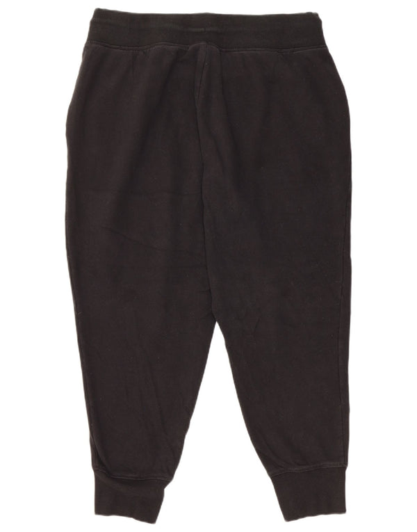 REEBOK Γυναικεία αθλητική φόρμα γραφικών παντελόνι Joggers UK 18 XL Μαύρο βαμβακερό