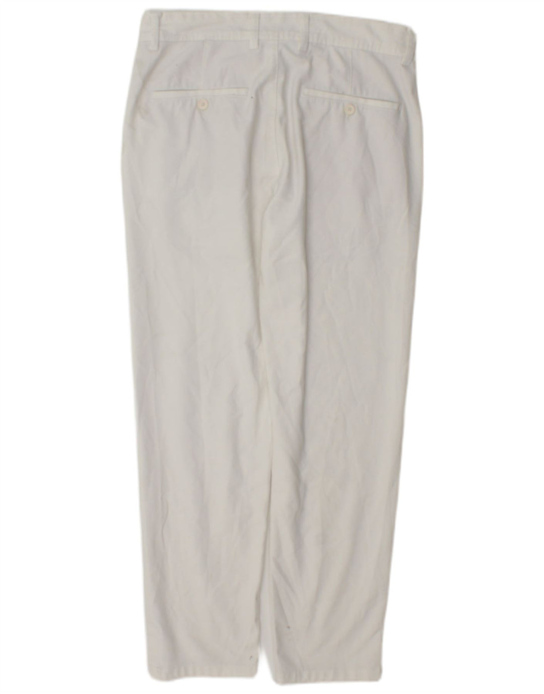 Zara Ανδρικό παντελόνι Chino Slim EU 38 Small W30 L28 Λευκό Πολυεστέρας