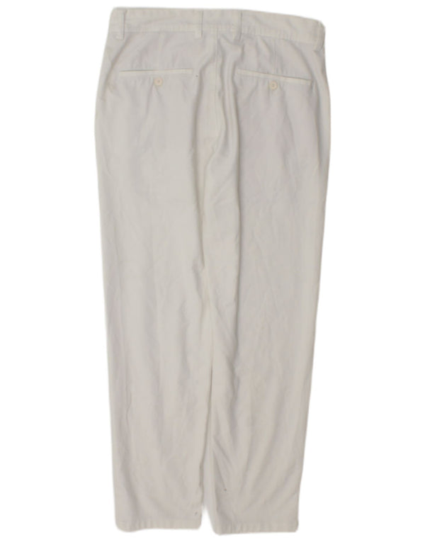 Zara Ανδρικό παντελόνι Chino Slim EU 38 Small W30 L28 Λευκό Πολυεστέρας