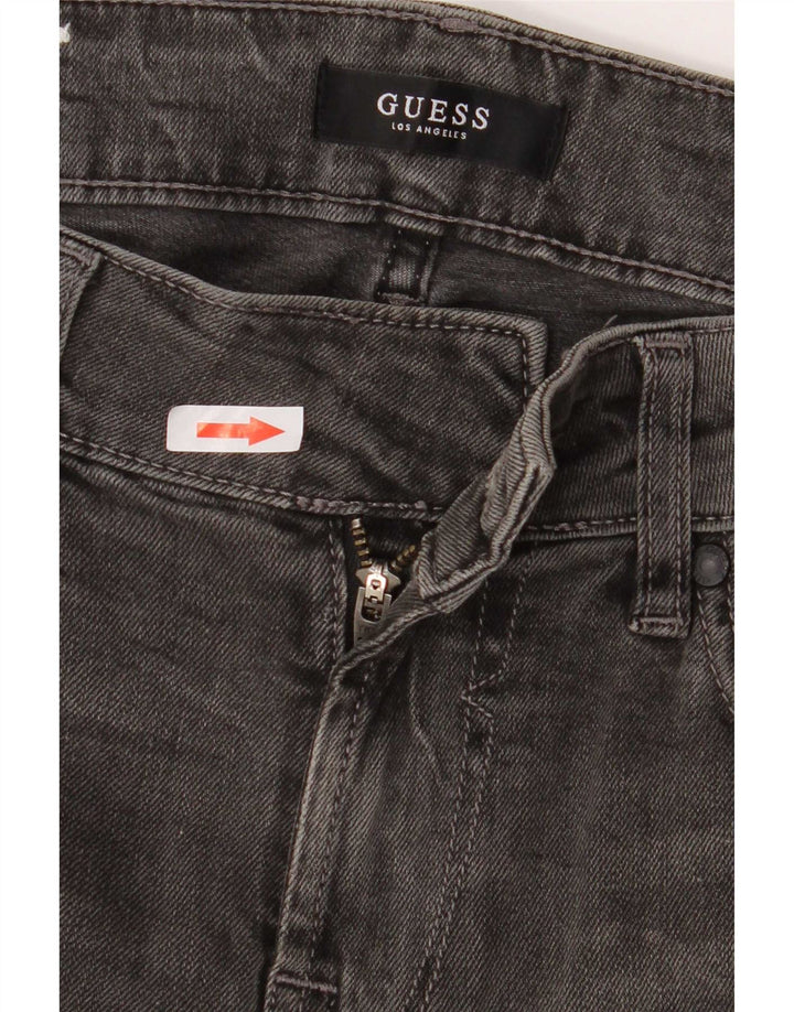 Guess Mens Angels Slim Jeans W30 L32 Γκρι βαμβακερό