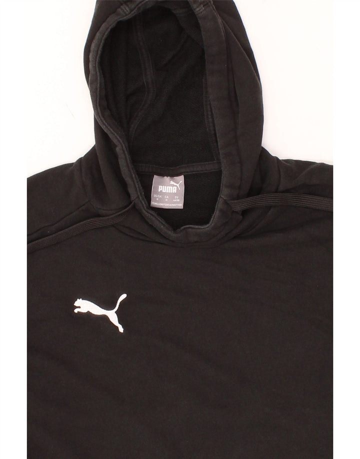 PUMA Mens Hoodie Jumper Medium Black Cotton Vintage Puma and Second-Hand Puma from Messina Hembry 