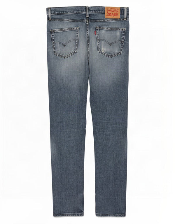 Levi's Mens 511 Slim Jeans W33 L34 Blue Cotton
