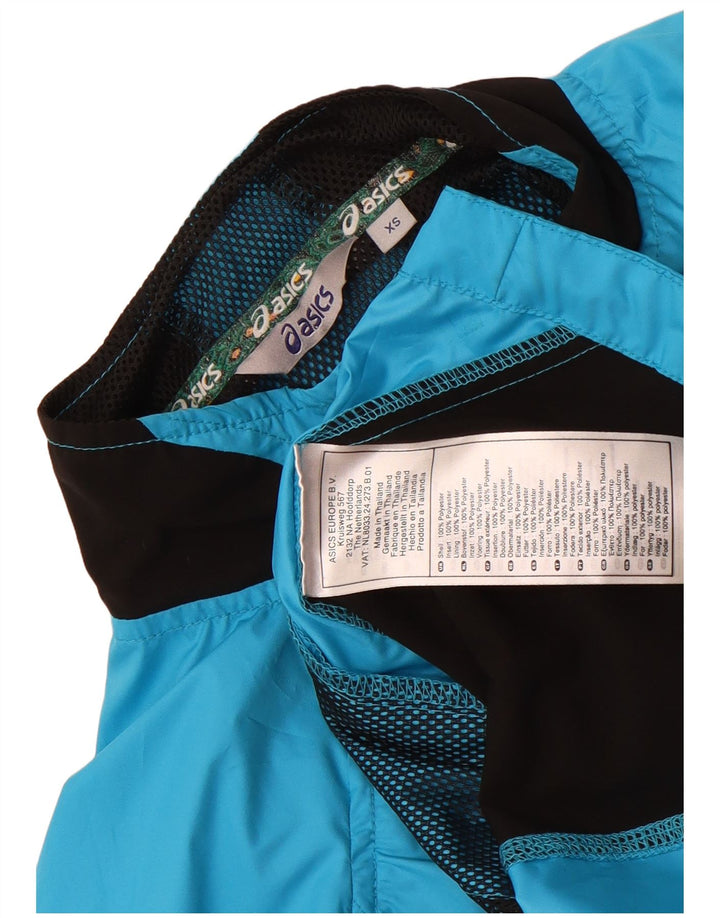 Γυναικεία αθλητική φόρμα Asics Top Jacket UK 6 XS Blue Colorblock Polyester