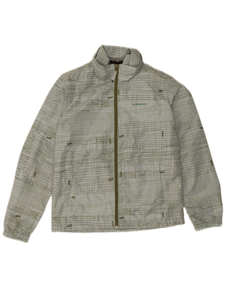 Quiksilver Γυναικείο μπουφάν βροχής UK 16 Large Blue Check Polyester