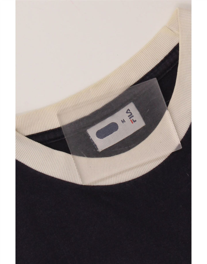 Ανδρικό γραφικό T-Shirt FILA Top Medium Navy Blue από βαμβάκι