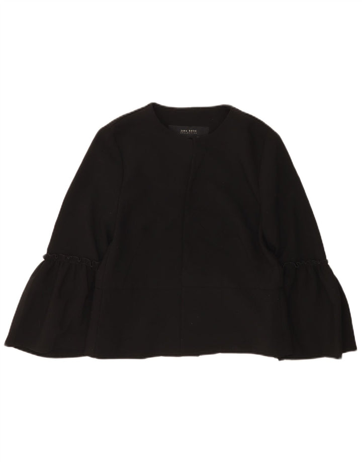 Zara Γυναικεία μακρυμάνικη ζακέτα UK 12 Medium Black