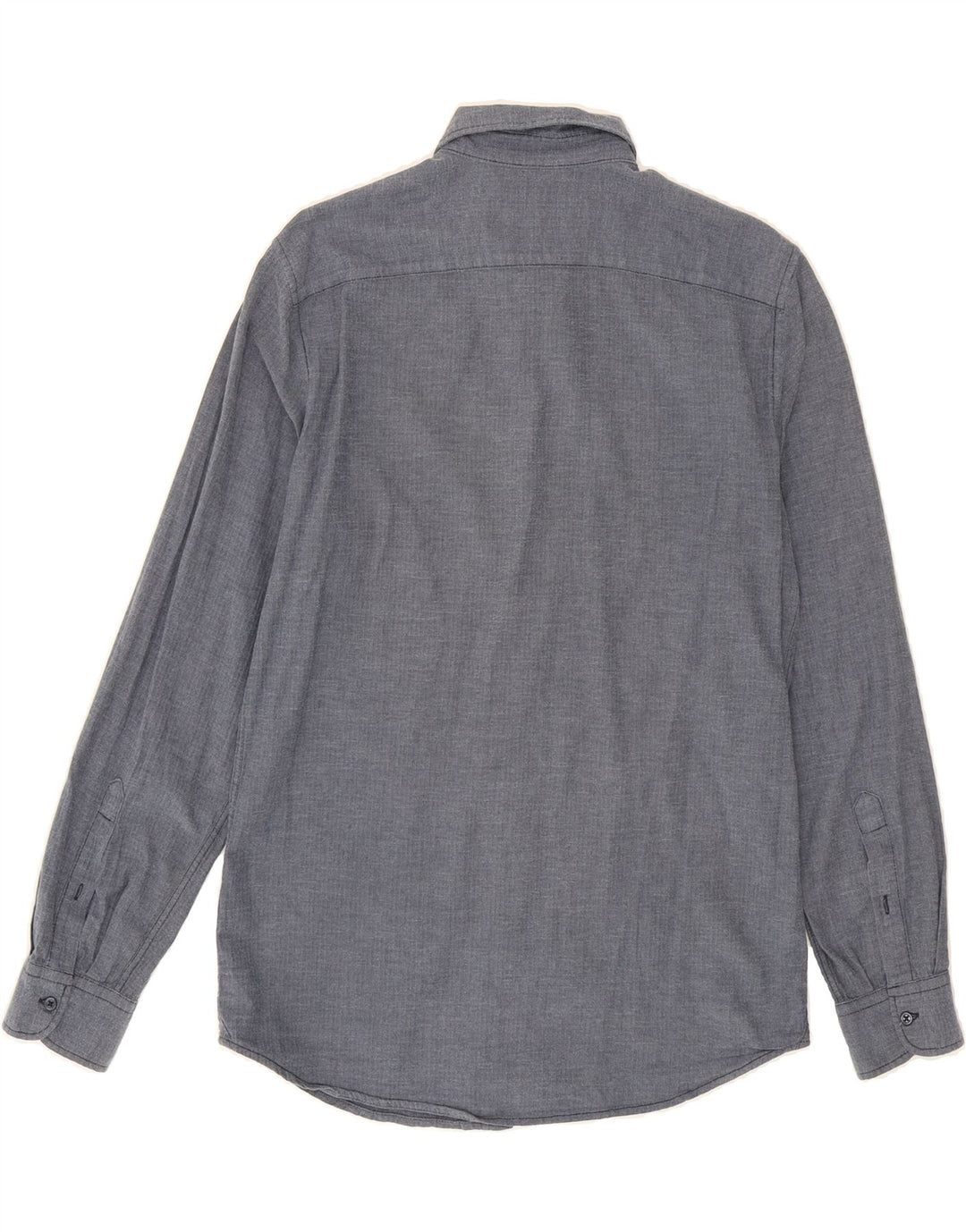 BENETTON Mens Shirt Medium Navy Blue Cotton Vintage Benetton and Second-Hand Benetton from Messina Hembry 