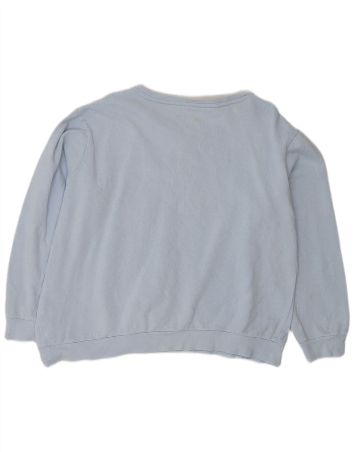 Γυναικεία Γυναικεία Φούτερ με γραφικό Crop Jumper UK 16 Large Blue