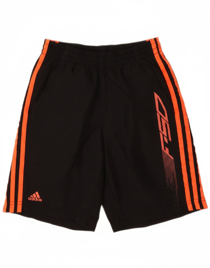 Γραφικό αθλητικό σορτς ADIDAS Boys F50 11-12 ετών μαύρο πολυεστέρα