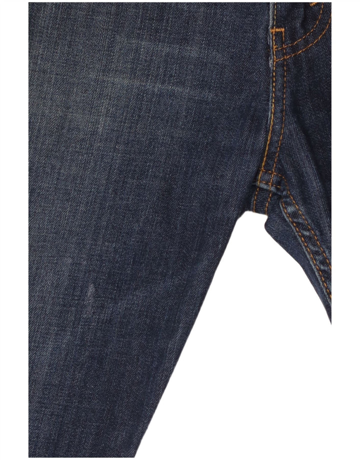 Levi's Womens 513 Straight Jeans W31 L34 Blue Cotton