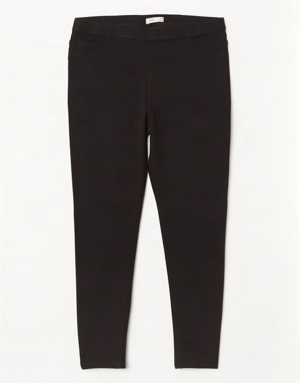 Marks & Spencer Γυναικεία Ψηλά Τζιν Τζιν UK 18 XL W36 L26 Μαύρο
