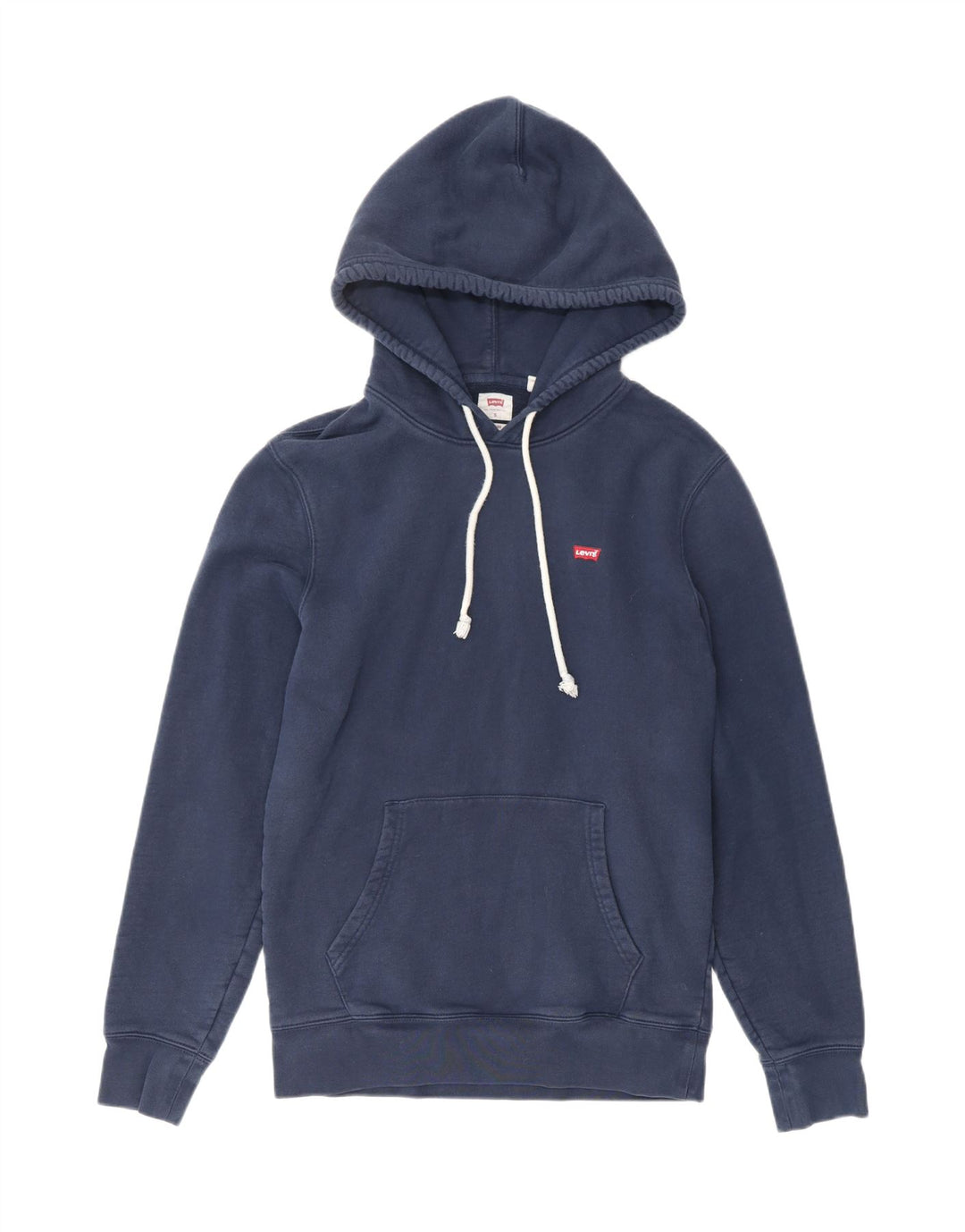 LEVI'S Mens Standard Hoodie Jumper Small Navy Blue Cotton Vintage Levi's and Second-Hand Levi's from Messina Hembry 