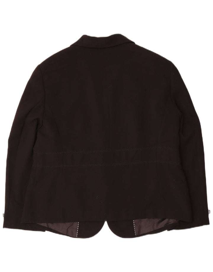 Marks & Spencer Γυναικείο μπουφάν blazer UK 20 2XL μαύρο πολυεστέρα