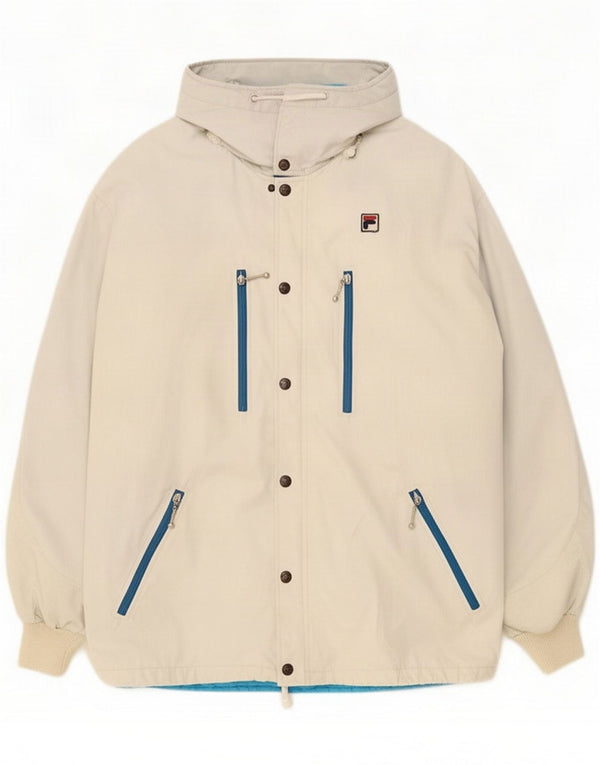Ανδρικό μπουφάν με κουκούλα Fila IT 52 XL Γκρι