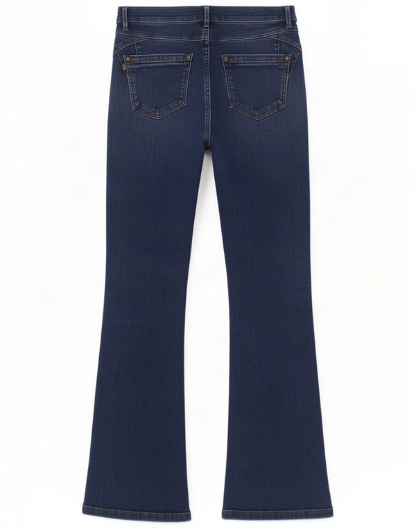 Marks & Spencer Γυναικεία Slim Bootcut Jeans UK 8 Small W28 L28 Navy Blue
