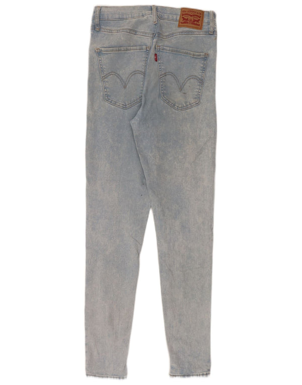 Levi's Womens Mile High Super Skinny Jeans W28 L28 Blue Cotton