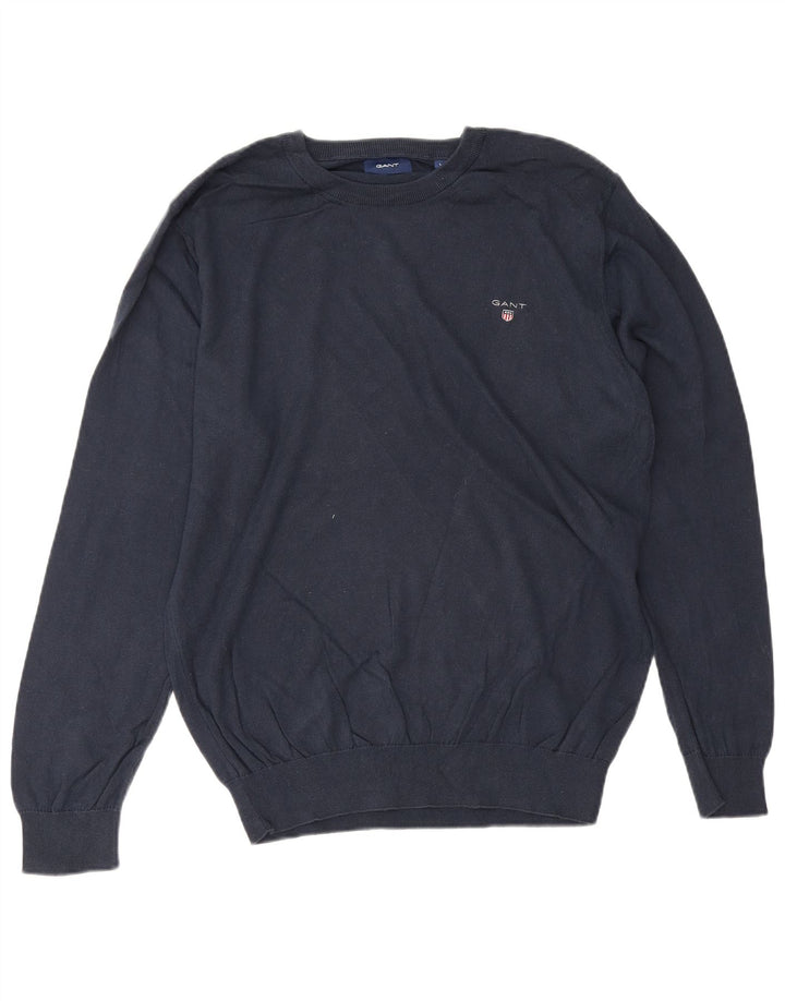 Ανδρικό πουλόβερ Gant Boat Neck Jumper Large Navy Blue