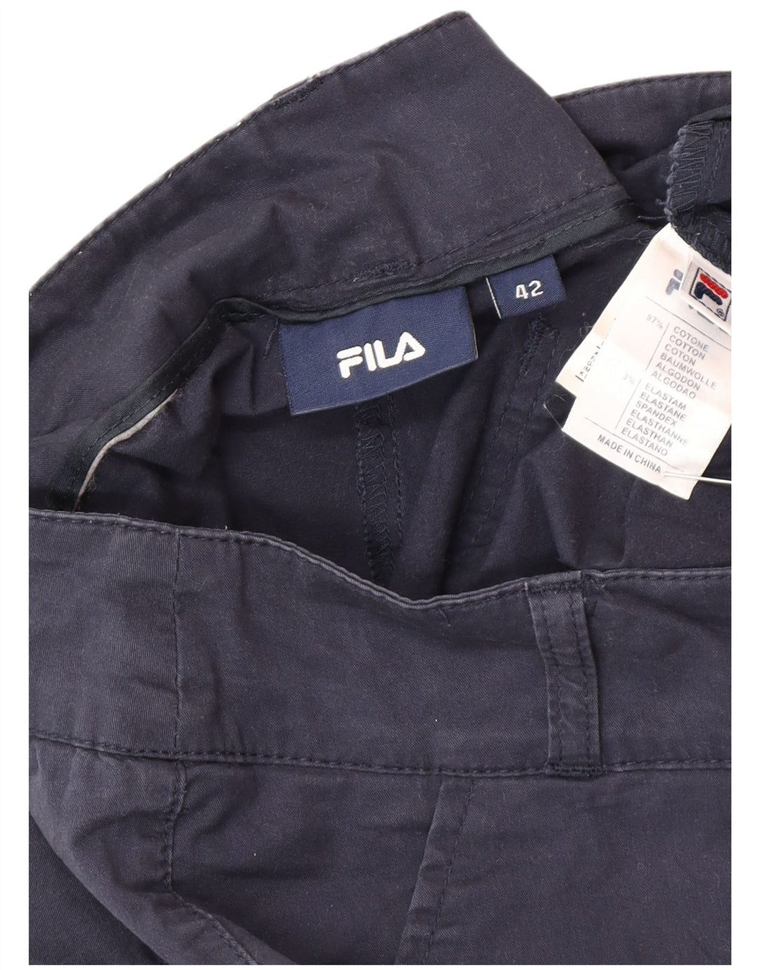 Fila Γυναικείο Σορτς Chino IT 42 Medium W30 Navy Blue Βαμβακερό