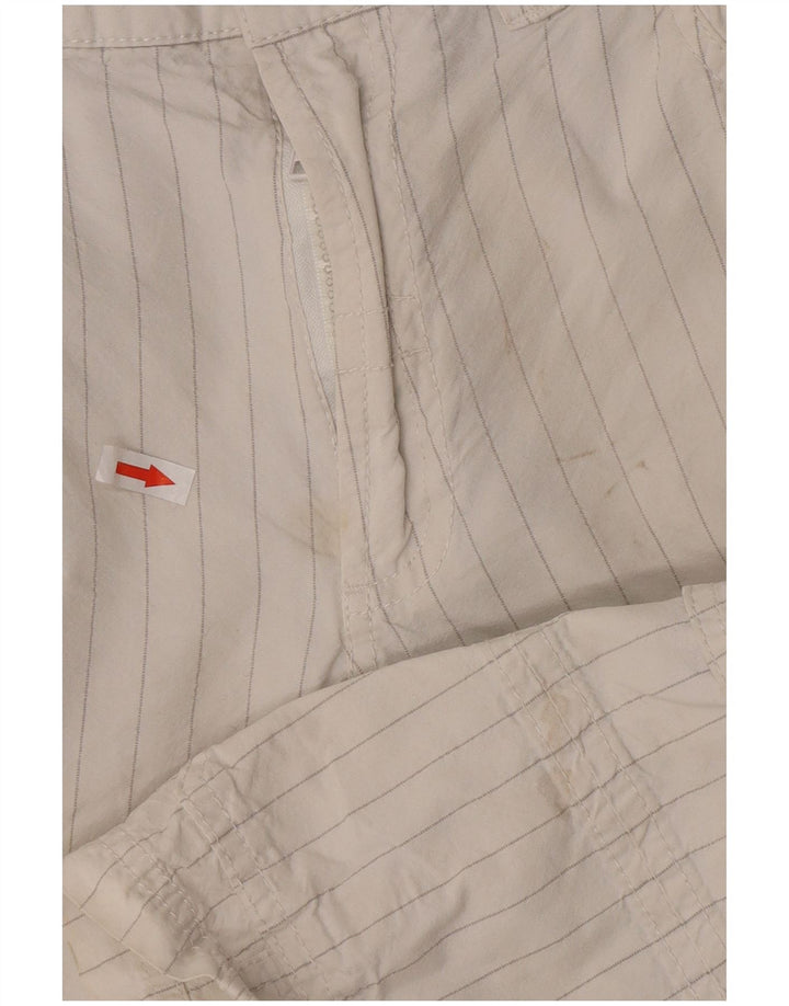 Ανδρικό σορτς Cargo Guess W31 Βαμβακερό μεσαίο λευκό ρίγες