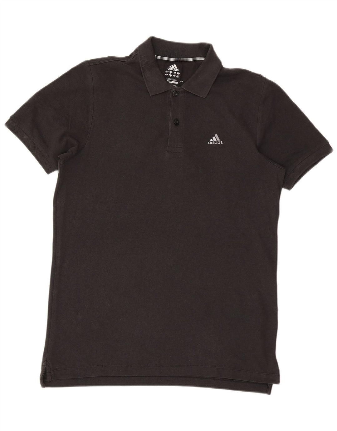Ανδρικό πουκάμισο Adidas Clima 365 Polo, μεσαίο μαύρο βαμβακερό