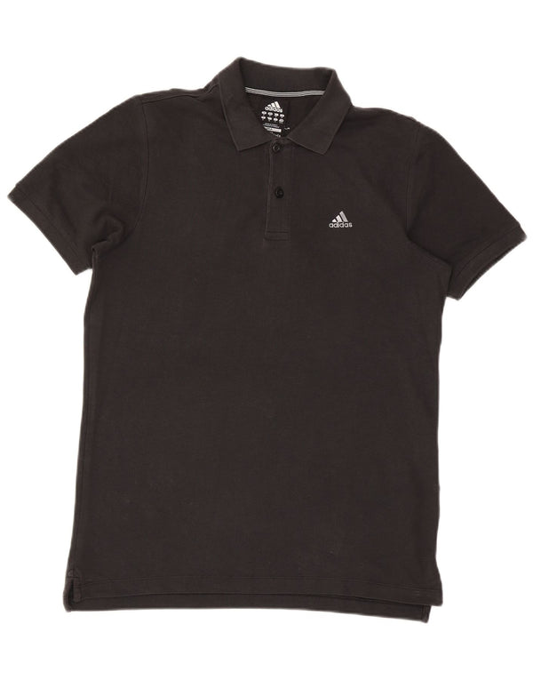 Ανδρικό πουκάμισο Adidas Clima 365 Polo, μεσαίο μαύρο βαμβακερό