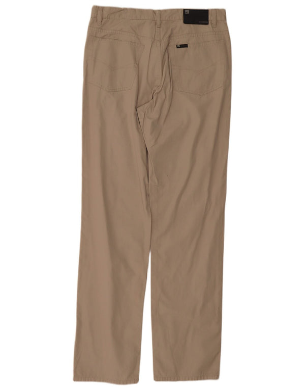 Belfe Ανδρικό ίσιο casual παντελόνι W33 L33 Μπεζ βαμβακερό