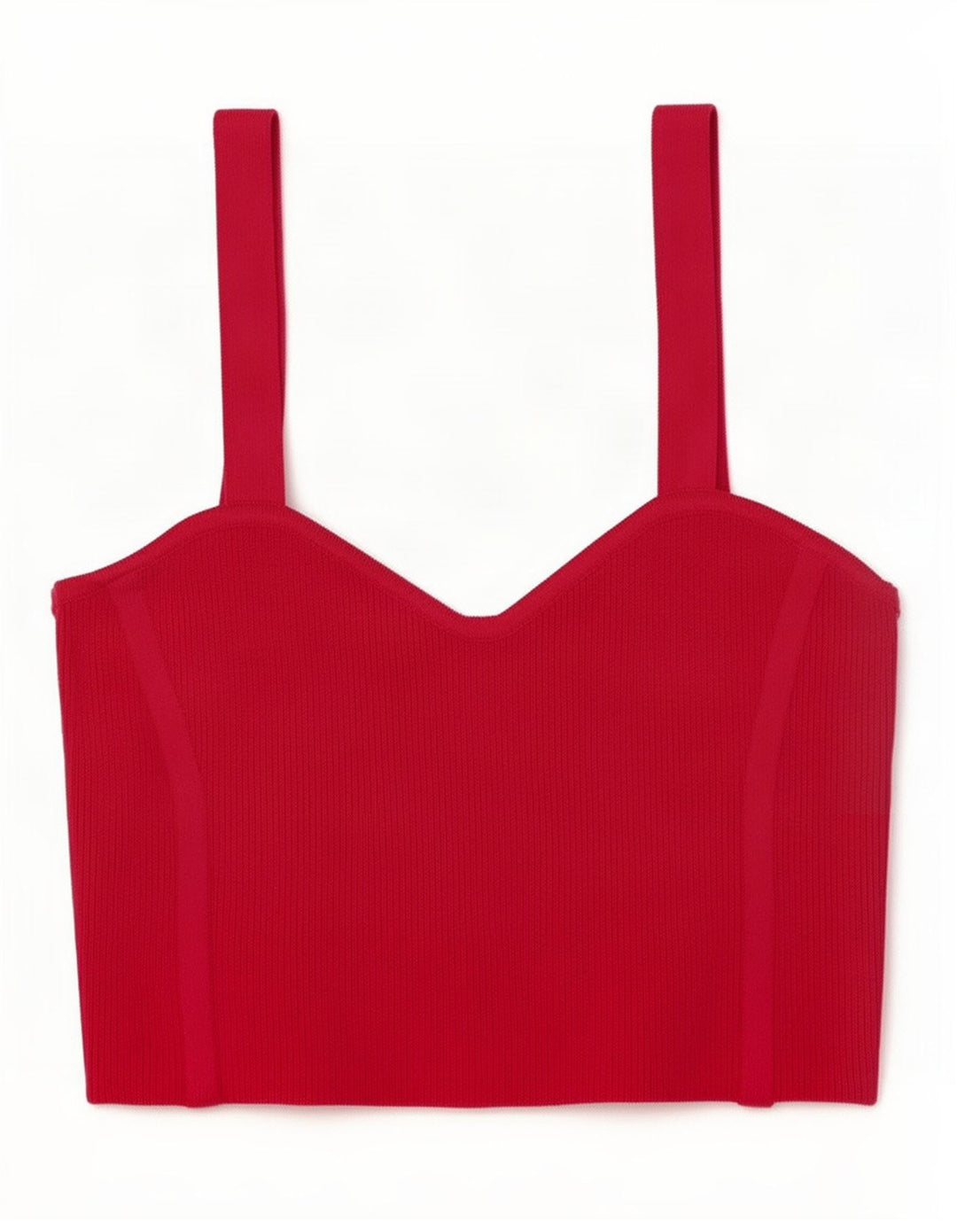 Zara Γυναικείο Knit Crop Top UK 12 Medium Pink Nylon