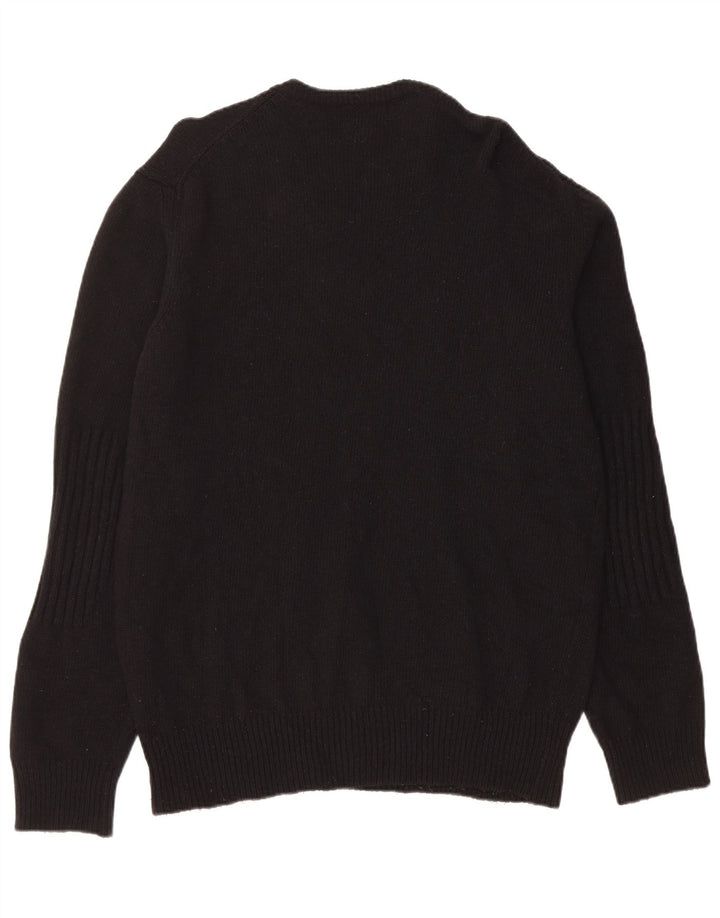 Ανδρικό πουλόβερ Woolrich Graphic Crew Neck Jumper XL Μαύρο μάλλινο