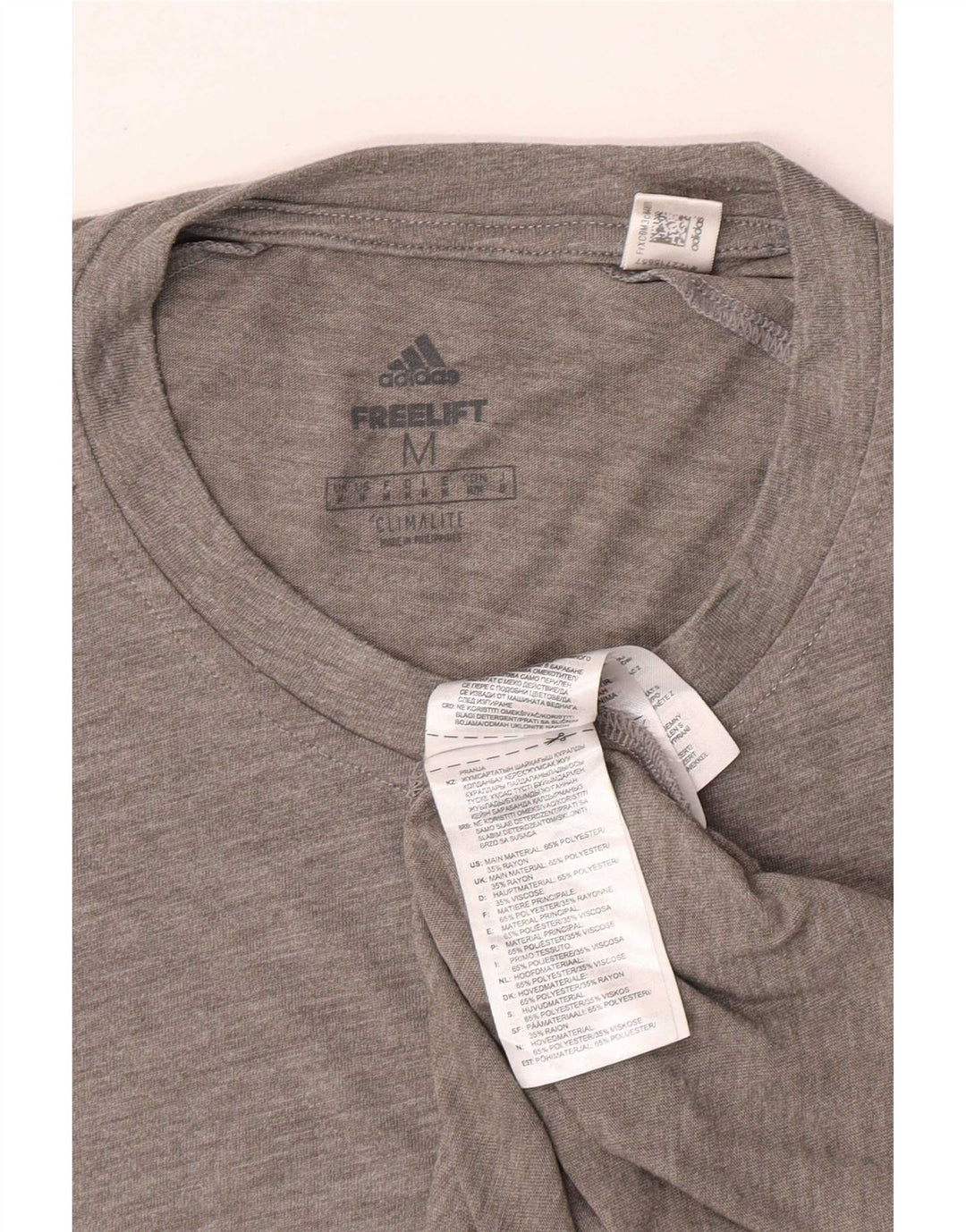 Ανδρικό T-Shirt Climalite Adidas Top Medium Grey Polyester