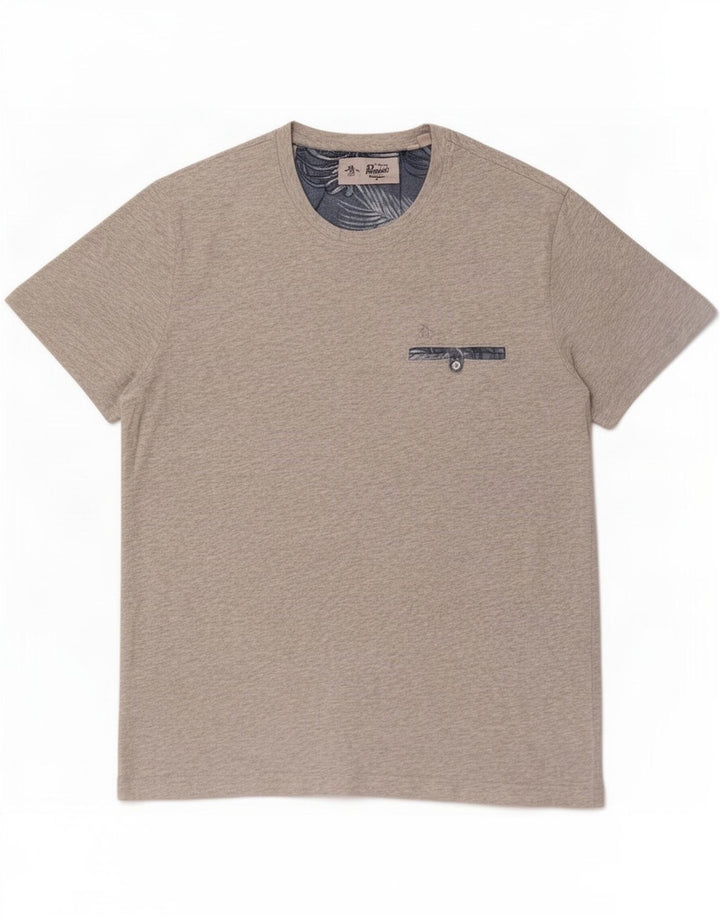 Ανδρικό T-Shirt Penguin Top μεγάλο γκρι βαμβακερό