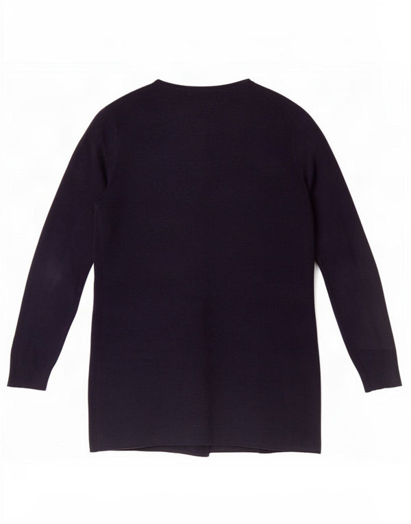 Marks & Spencer Γυναικεία ανοιχτή ζακέτα UK 10 Small Navy Blue Acrylic