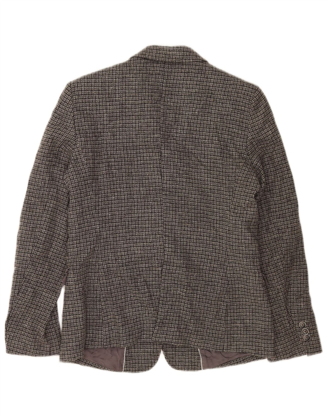 Massimo Dutti Γυναικείο σακάκι μπλέιζερ με 2 κουμπιά EU 42 Μεγάλο γκρι βισκόζη