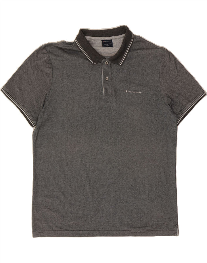 CHAMPION Mens Polo Shirt XL Grey Vintage Champion and Second-Hand Champion from Messina Hembry 