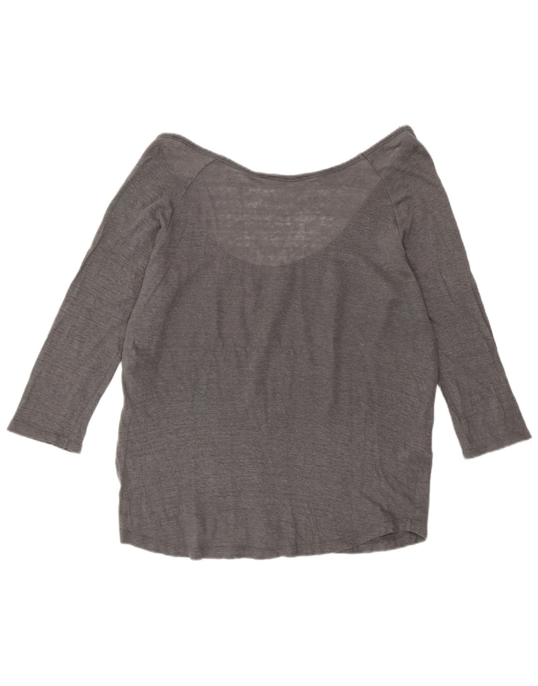Zara Γυναικείο Μπλουζάκι 3/4 Μανίκι UK 16 Large Grey