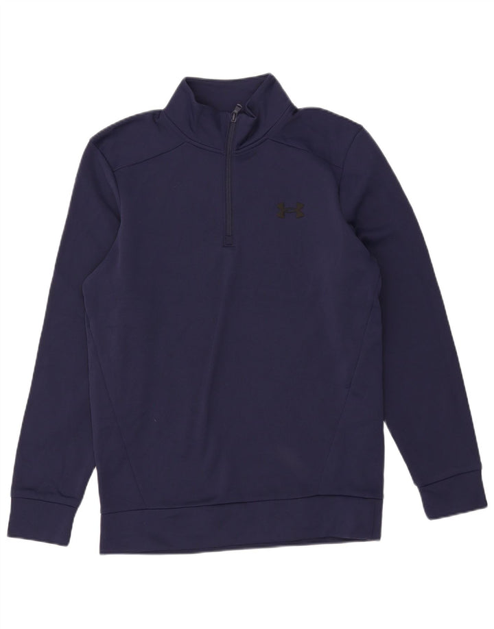 Under Armour Ανδρικό φούτερ με φερμουάρ Jumper Small Navy Blue Polyester