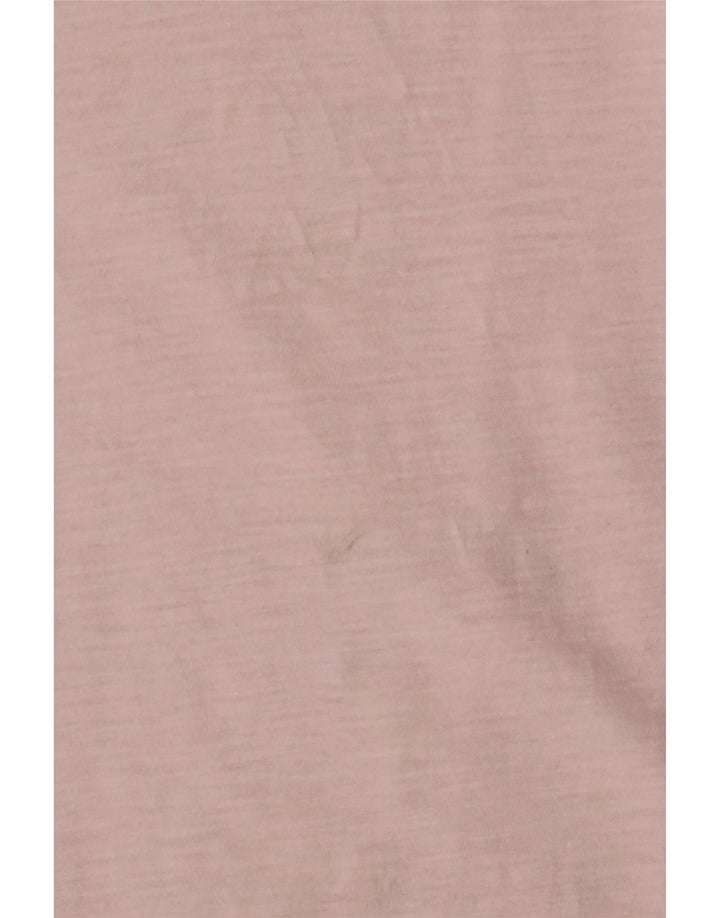CREW CLOTHING Γυναικεία μπλούζα Top UK 10 Small Pink Cotton
