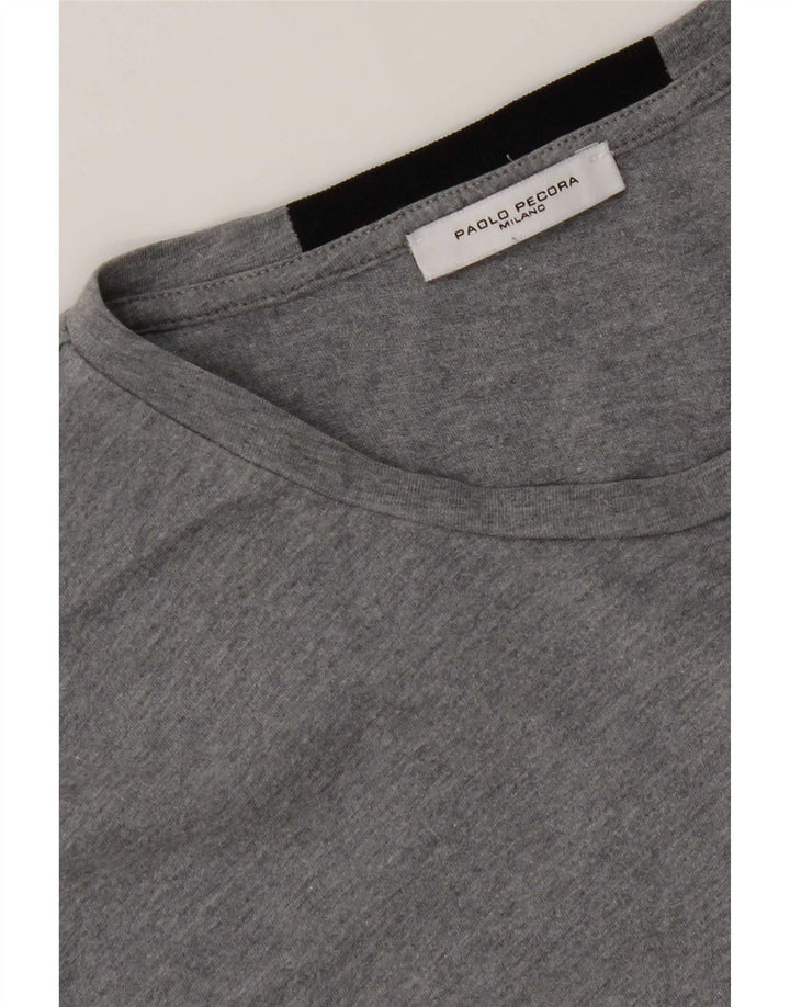 Ανδρικό T-Shirt Paolo Pecora Top Medium Grey Colourblock