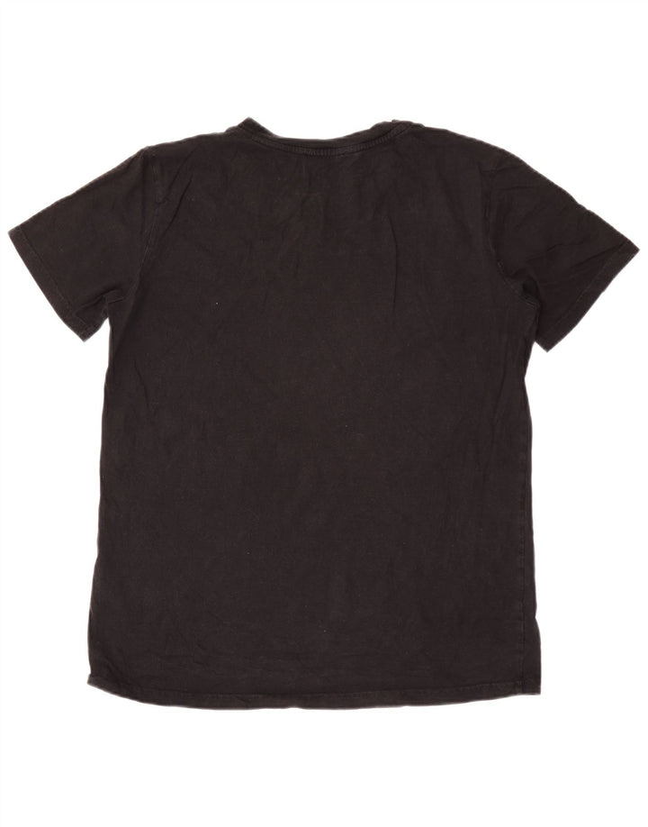 Ανδρικό γραφικό T-Shirt Diesel Top μεγάλο μαύρο βαμβακερό