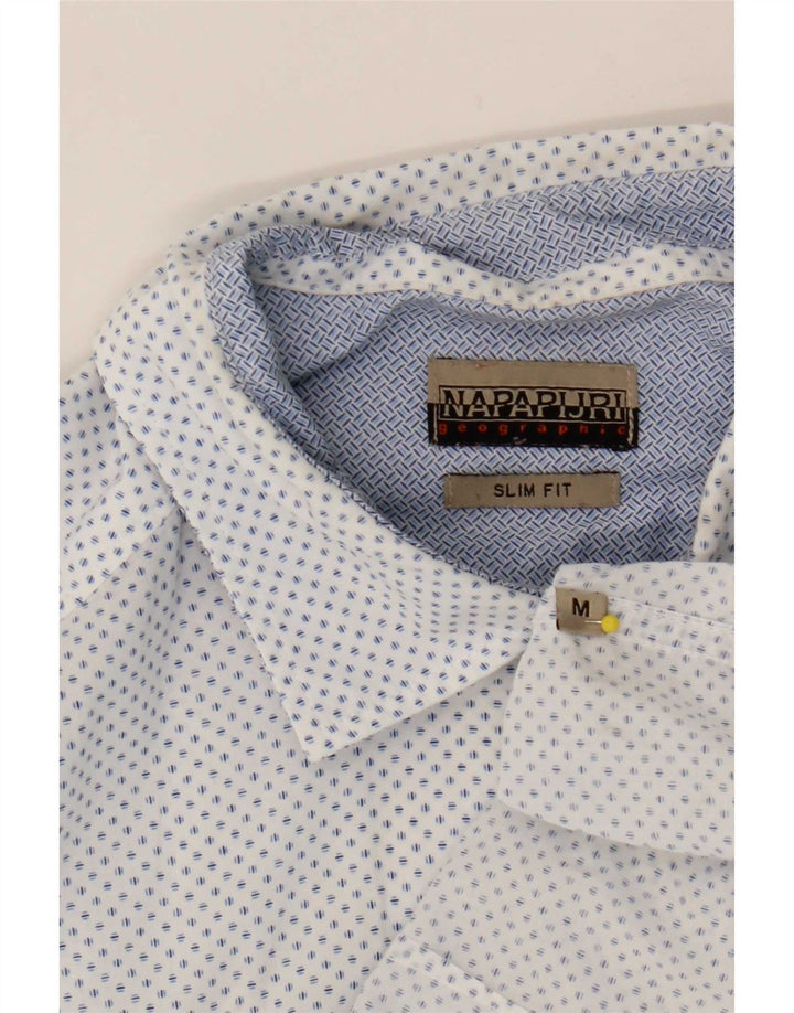 Ανδρικό πουκάμισο Napapijri Slim Fit Medium White Spotted