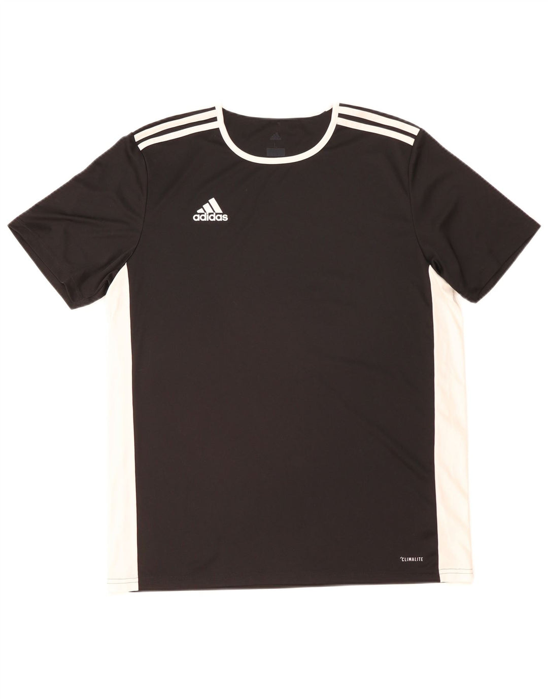 Adidas Ανδρικό T-Shirt Climalite Top Large Black Colourblock Πολυεστέρας