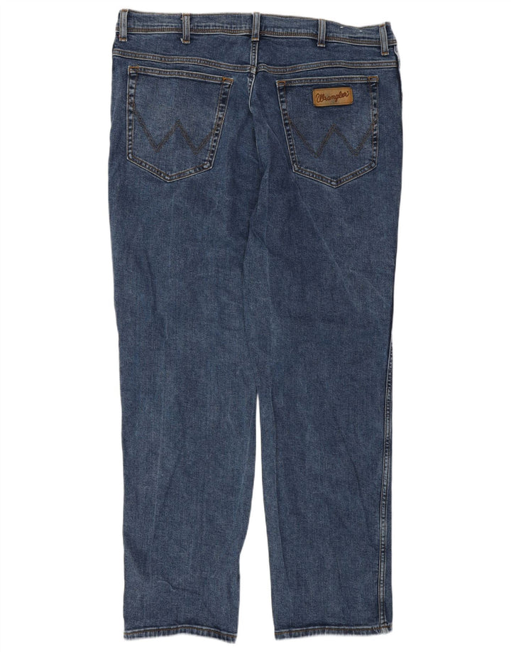 WRANGLER Ανδρικό Texas Straight Jeans W42 L32 Μπλε βαμβακερό