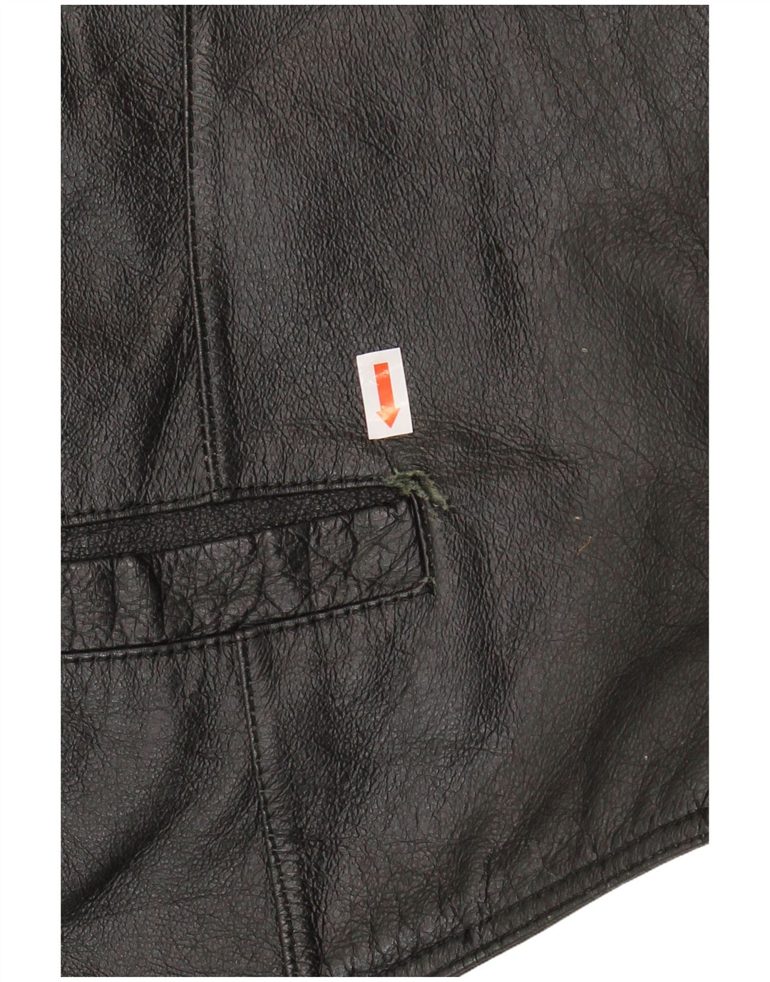 JOHN F GEE Ανδρικό Δερμάτινο Γιλέκο IT 56 2XL Μαύρο Δερμάτινο