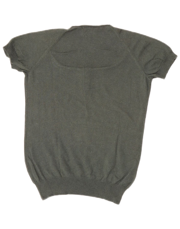Massimo Dutti Γυναικείο πουλόβερ με λαιμόκαυστο UK 10 Small Khaki