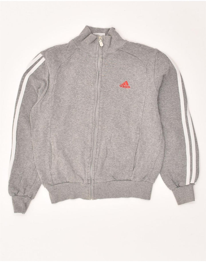 ADIDAS Boys Tracksuit Top Jacket 11-12 Years Grey Cotton | Vintage Adidas | Thrift | Second-Hand Adidas | Used Clothing | Messina Hembry 