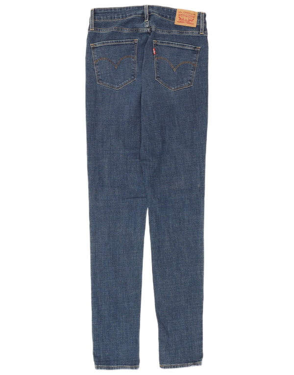 Levi's Womens Skinny Jeans W28 L32 Blue Cotton